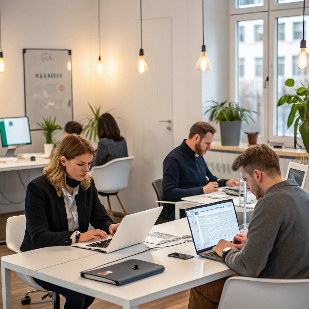 Contact office with business personnel